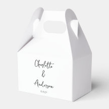 Handgeschreven Script Whimsical White Custom Weddi