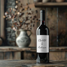 Handgeschreven Script Whimsical White Custom Weddi