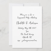 Handgeschreven Script Whimsy Quirky Engagement Par Kaart (Voorkant)