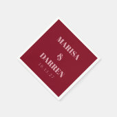 Handgeschreven script whisky rood roze aangepast h servet (Hoek)