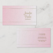 Handgeschreven scriptkalligrafie Glamor Luxury Visitekaartje (Voorkant / Achterkant)