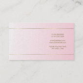 Handgeschreven scriptkalligrafie Glamor Luxury Visitekaartje (Achterkant)