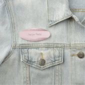 Handgeschreven scriptnaam legant Roos Gold Modern Naamplaatje (In situ)