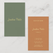 Handgeschreven scriptnaam Modern Elegant Sjabloon Visitekaartje (Voorkant / Achterkant)