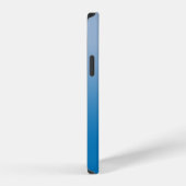 Handgeschreven scriptnaam op blauwe gradiënt iPhone hoesje (Rechterkant)