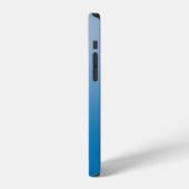 Handgeschreven scriptnaam op blauwe gradiënt iPhone hoesje (Linkerkant)
