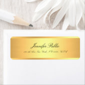 Handgeschreven scriptnaam Professional Elegant Gol Etiket (Insitu)