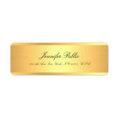 Handgeschreven scriptnaam Professional Elegant Gol Etiket (Voorkant)