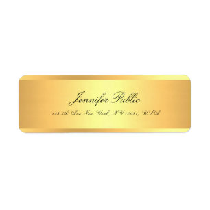 Handgeschreven scriptnaam Professional Elegant Gol Etiket