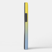 Handgeschreven scriptnaam Yellow Light Blue Gradie Case-Mate iPhone Case (Achterkant / Rechts)