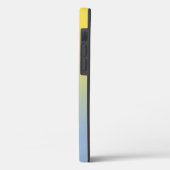 Handgeschreven scriptnaam Yellow Light Blue Gradie Case-Mate iPhone Case (Achterkant / Links)