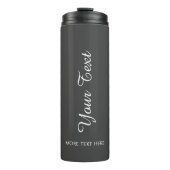 Handgeschreven scripttekst Upload foto of Logo Top Thermosbeker (Voorkant)