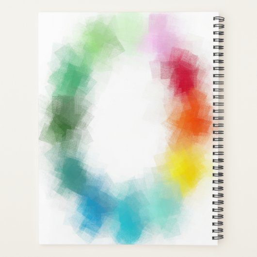 Handgeschreven Sjabloon Modern elegant kleurrijk Planner (Achterkant)