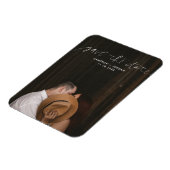 Handgeschreven sparen de Datum Flexi Magnet Magneet (Linkerzijde)