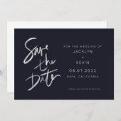 Handgeschreven sparen de Datum Save The Date (Voorkant / Achterkant)