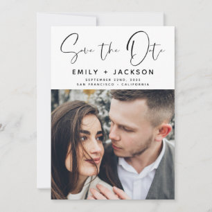 Handgeschreven sparen de Foto van de Datum Save The Date