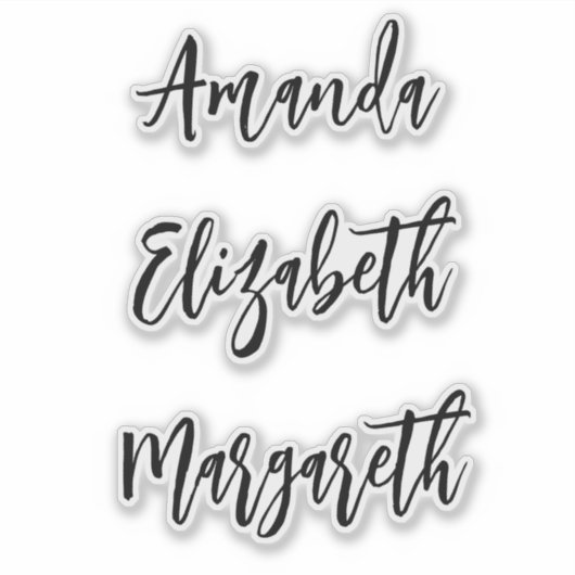 Handgeschreven stickers met handgeschreven handmat (Voorkant)