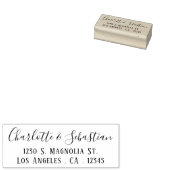 Handgeschreven stijl gepersonaliseerd rubberstempel (Gestempeld)
