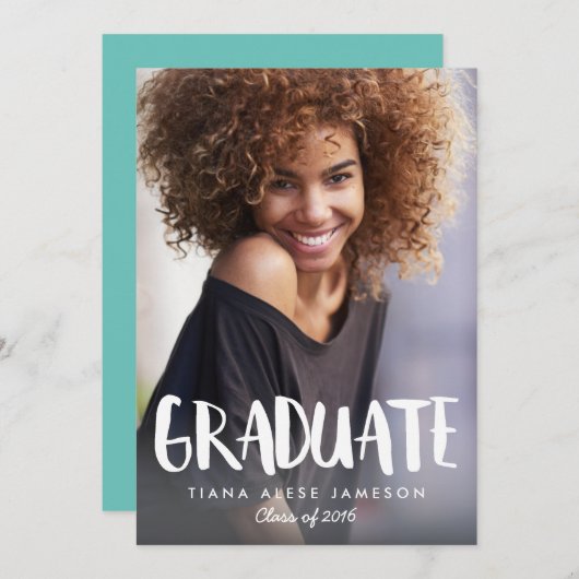 Handgeschreven Stijlvolle aankondiging van het Afs (Voorkant / Achterkant)