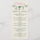 Handgeschreven tekening Scribble Wedding Menu (Voorkant)