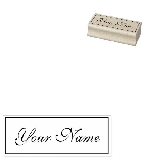 Handgeschreven tekst Aangepaste handtekening Rubberstempel (Gestempeld)