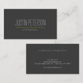 Handgeschreven tekst II Visitekaartje van de fotog (Voorkant / Achterkant)