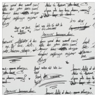 handgeschreven tekst letter schrift krabbels krabb stof