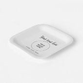 Handgeschreven Tekst Naam Afbeelding Afbeelding Wi Papieren Bordje (Gebogen)