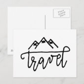 Handgeschreven tekst voor reizen briefkaart (Voorkant / Achterkant)