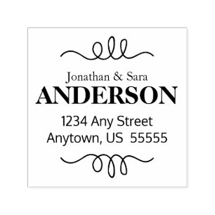 Handgeschreven teruggaveadres voor actieve fout  zelfinktende stempel