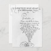 Handgeschreven Titlepage van Goed Gememperd Briefkaart (Voorkant / Achterkant)