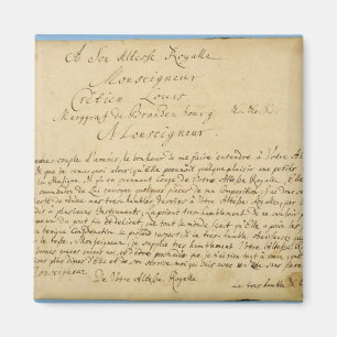 Handgeschreven toewijding "Brandenburger Concertos Magneet