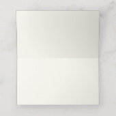 Handgeschreven Turquoise Blauw Bold Border Bruilof Plaatskaartje (Binnenkant ongevouwen)