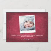 Handgeschreven typografie Ornament | Christmas Feestdagenkaart (Achterkant)