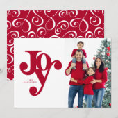 Handgeschreven, typografische Joy-foto (Voorkant / Achterkant)