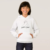 Handgeschreven Unity Hoodie voor Meisjes (Voorkant volledig)