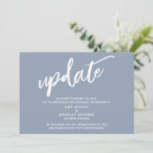 Handgeschreven update over afgeblazen bruiloft Sto Kaart (Staand voorkant)