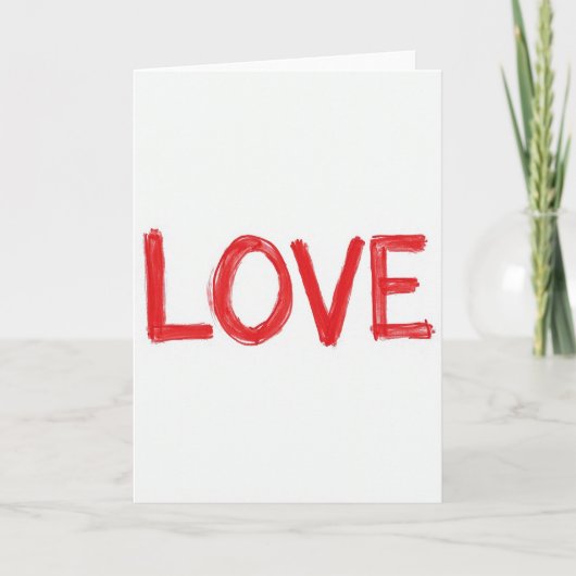 Handgeschreven Valentijnskaart Kaart (Voorkant)