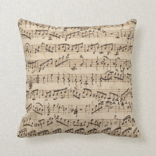 Handgeschreven Vintage — Sierkussen Muziek