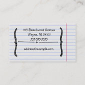 Handgeschreven Visitekaartje (Achterkant)