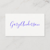 handgeschreven visitekaartje (Voorkant)