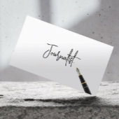 Handgeschreven Visitekaartje van de Journalist van