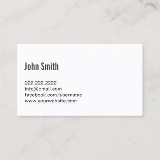 Handgeschreven Visitekaartje van de Journalist van (Achterkant)