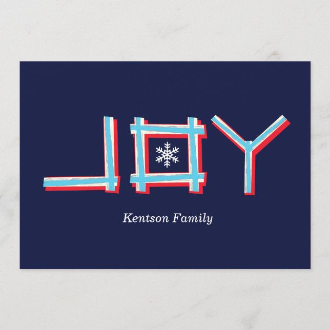 handgeschreven VREUGDE (Voorkant)