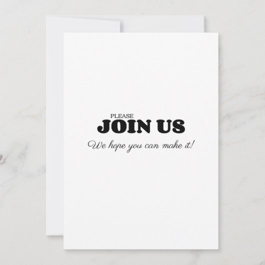 Handgeschreven vul in multi purpose zwarte typogra kaart (Achterkant)