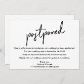 Handgeschreven Weddenschap van het Manuscript Post Save The Date (Voorkant / Achterkant)