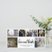 Handgeschreven Wedding Love & Bedankt Script Six P (Staand voorkant)