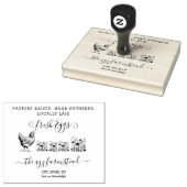 Handgeschreven Weide Eieren Zakelijk Stempel (Gestempeld)