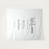 Handgeschreven Welkom bij ons trouwbord Wandkleed (Voorkant (horizontaal))