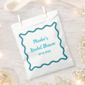 Handgeschreven Whimsical Wavy Border Vrijgezellenf Bedankzakje (Geknipt)